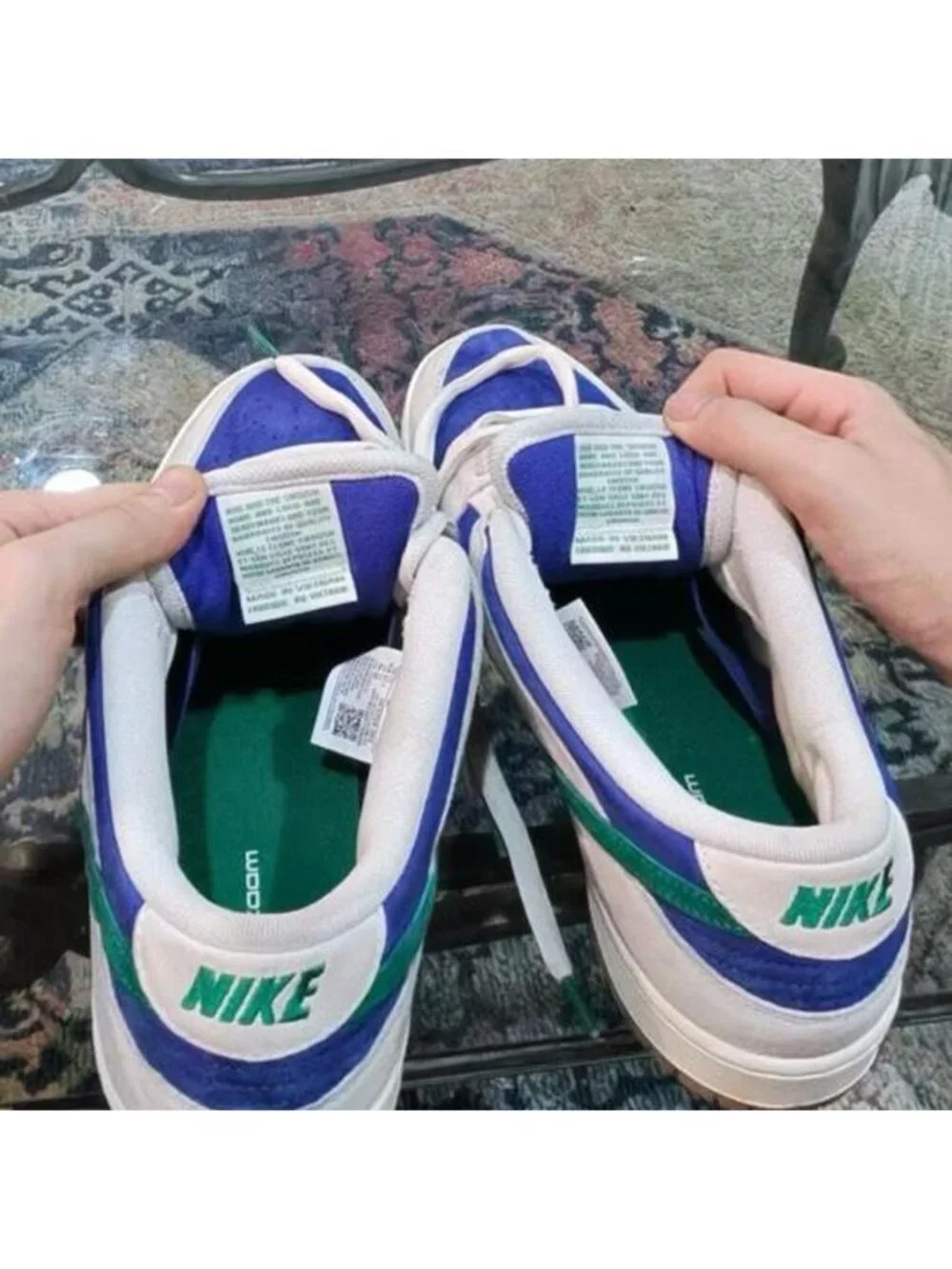 Nike SB Dunk Low Pro Deep Royal Green White Gum HF3704-001 - Mens 13
